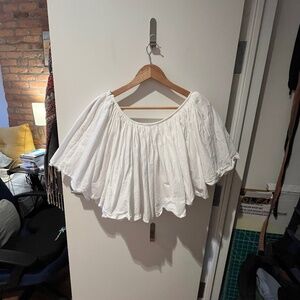 Miss Circle New York Aliza Lace Trim Layered 100% Cotton Mini Full Skirt Small